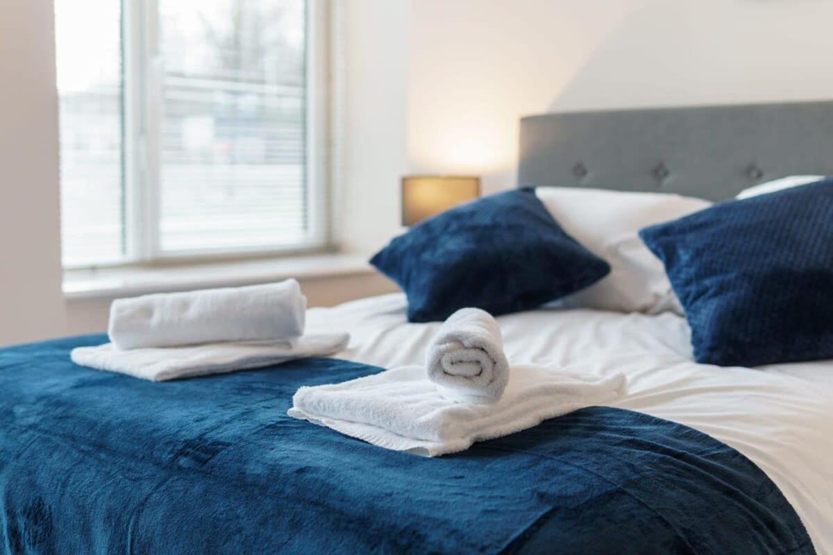 Bright 2 Bed Apartment Manchester - Sleeps 4 Exterior foto